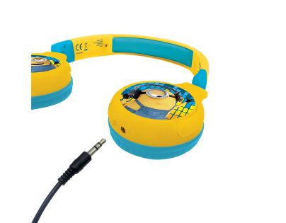 Lexibook 2v1 bluetooth skládací sluchátka Mimoni s limitem hlasitosti