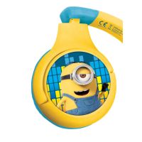 Lexibook 2v1 bluetooth skládací sluchátka Mimoni s limitem hlasitosti 5