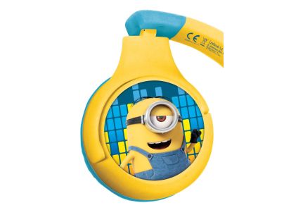 Lexibook 2v1 bluetooth skládací sluchátka Mimoni s limitem hlasitosti