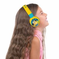 Lexibook 2v1 bluetooth skládací sluchátka Mimoni s limitem hlasitosti 6