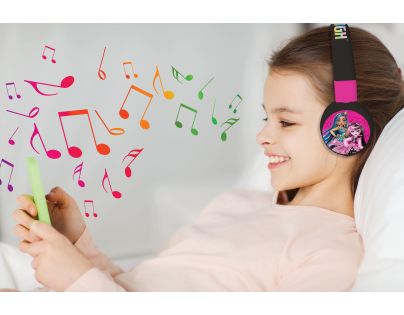 Lexibook 2v1 bluetooth skládací sluchátka Monster High s limitem hlasitosti