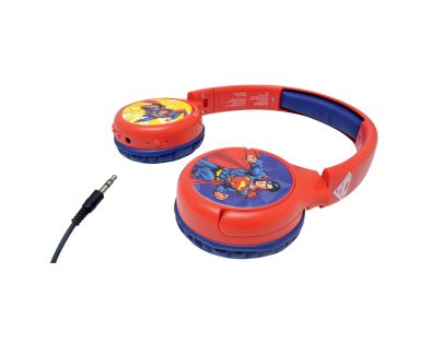 Lexibook 2v1 bluetooth skládací sluchátka Superman s limitem hlasitosti