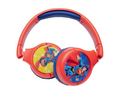 Lexibook 2v1 bluetooth skládací sluchátka Superman s limitem hlasitosti