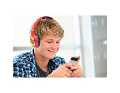 Lexibook 2v1 bluetooth skládací sluchátka Superman s limitem hlasitosti