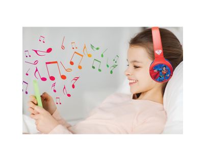 Lexibook 2v1 bluetooth skládací sluchátka Superman s limitem hlasitosti