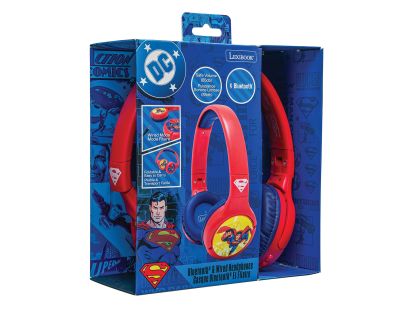 Lexibook 2v1 bluetooth skládací sluchátka Superman s limitem hlasitosti