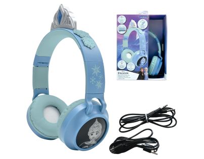 Lexibook 3D bezdrátová sluchátka Frozen se světelnými efekty a limitem hlasitosti