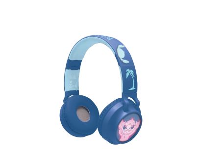 Lexibook 3D bezdrátová sluchátka Stitch se světelnými efekty a limitem hlasitosti