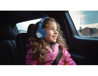 Lexibook 3D bezdrátová sluchátka Stitch se světelnými efekty a limitem hlasitosti