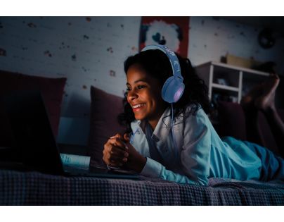 Lexibook 3D bezdrátová sluchátka Stitch se světelnými efekty a limitem hlasitosti