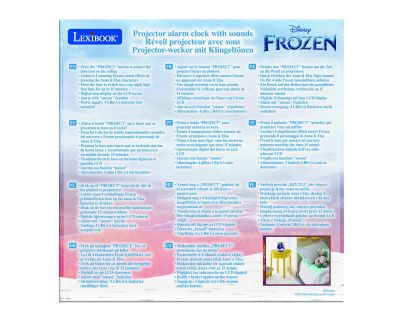 Lexibook 3D budík Frozen s projekcí času