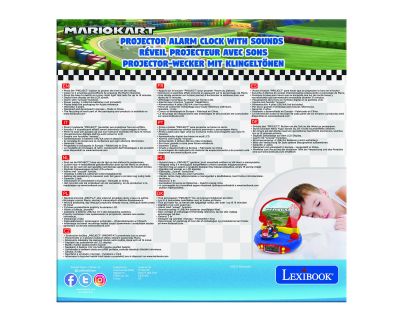 Lexibook 3D budík Mario Kart s projekcí času