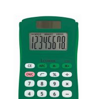 Lexibook 8místná kapesní kalkulačka s gumovým povrchem zelená 2