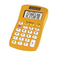 Lexibook 8místná kapesní kalkulačka s gumovým povrchem žlutá