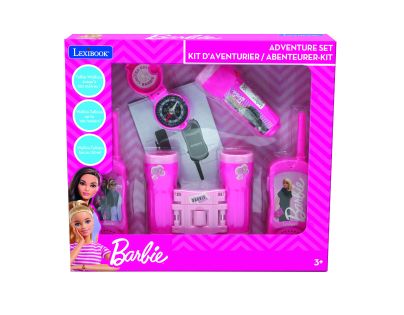 Lexibook Barbie set vysílačky, dalekohled, baterka, kompas