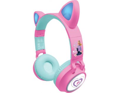 Lexibook Bezdrátová sluchátka Barbie se svítícími kočičími oušky