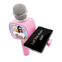 Lexibook Bezdrátový karaoke mikrofon Barbie s držákem na telefon 5