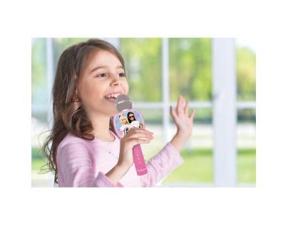 Lexibook Bezdrátový karaoke mikrofon Barbie s držákem na telefon