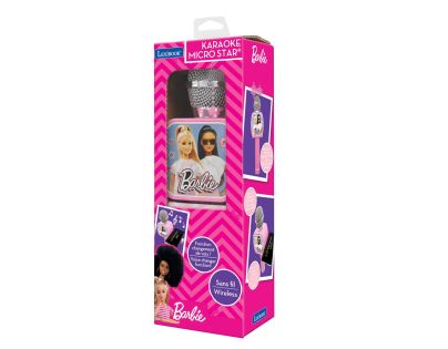 Lexibook Bezdrátový karaoke mikrofon Barbie s držákem na telefon