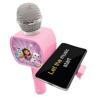 Lexibook Bezdrátový karaoke mikrofon Gábinin kouzelný domek s držákem na telefon 3