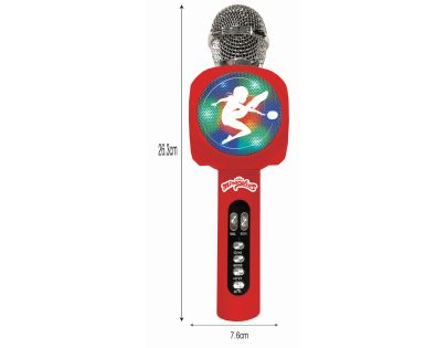 Lexibook Bezdrátový karaoke mikrofon Kouzelná Beruška s vestavěným reproduktorem a světelnými efekty