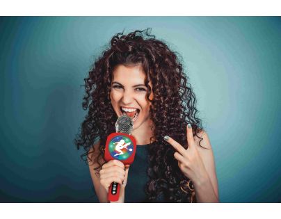 Lexibook Bezdrátový karaoke mikrofon Kouzelná Beruška s vestavěným reproduktorem a světelnými efekty