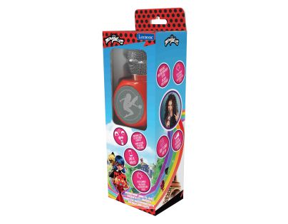 Lexibook Bezdrátový karaoke mikrofon Kouzelná Beruška s vestavěným reproduktorem a světelnými efekty