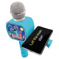 Lexibook Bezdrátový karaoke mikrofon Stitch s držákem na telefon 3