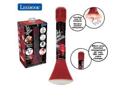 Lexibook Bezdrátový karaoke mikrofon The Voice s vestavěným reproduktorem a světelnými efekty