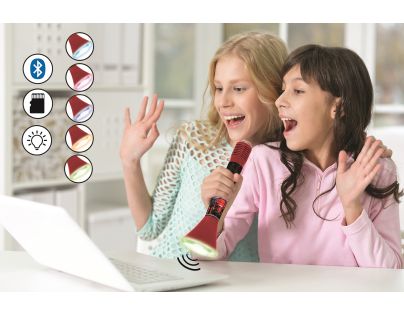 Lexibook Bezdrátový karaoke mikrofon The Voice s vestavěným reproduktorem a světelnými efekty