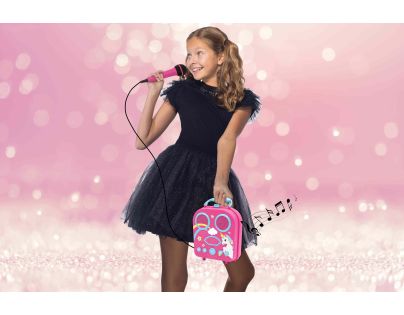 Lexibook Bezdrátový reproduktor Jednorožec se 2 mikrofony a měničem hlasu