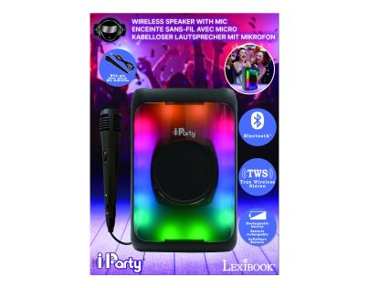 Lexibook Bluetooth karaoke reproduktor s mikrofonem střední - Poškozený obal