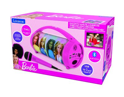 Lexibook Bluetooth reproduktor Barbie s mikrofonem svítící
