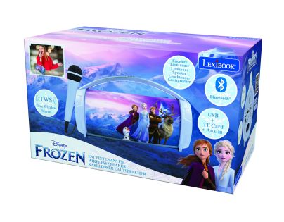 Lexibook Bluetooth reproduktor Frozen s mikrofonem svítící