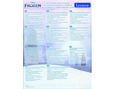 Lexibook Bluetooth reproduktor se svítící figurkou Elsa