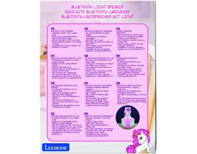 Lexibook Bluetooth reproduktor se svítící figurkou Jednorožec