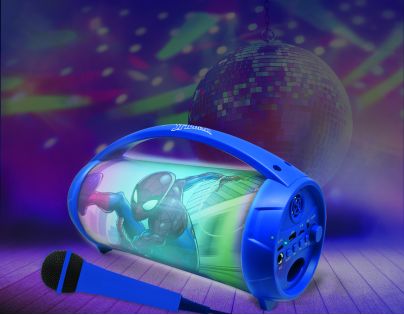 Lexibook Bluetooth reproduktor Spiderman s mikrofonem svítící