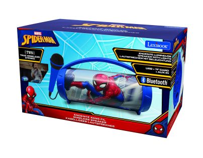 Lexibook Bluetooth reproduktor Spiderman s mikrofonem svítící