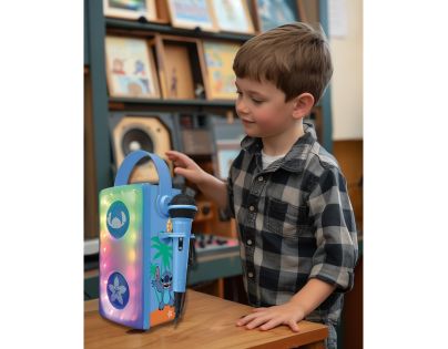 Lexibook Bluetooth reproduktor Stitch s mikrofonem a světelnými efekty