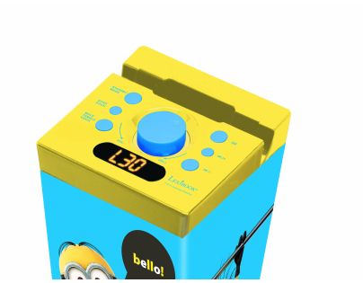 Lexibook Bluetooth věžový reproduktor Mimoni s mikrofonem a světelnými efekty