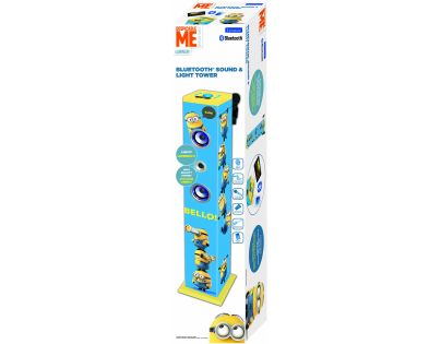 Lexibook Bluetooth věžový reproduktor Mimoni s mikrofonem a světelnými efekty