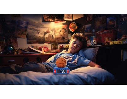 Lexibook Budík Basketbal se svítícím míčem