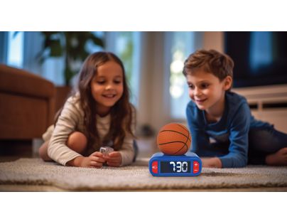 Lexibook Budík Basketbal se svítícím míčem