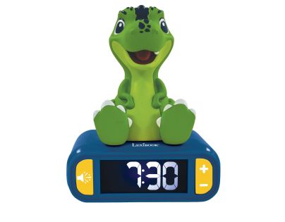Lexibook Budík Dinosaurus se svítící figurkou