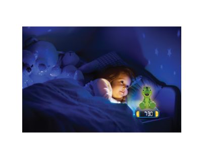 Lexibook Budík Dinosaurus se svítící figurkou