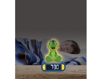 Lexibook Budík Dinosaurus se svítící figurkou