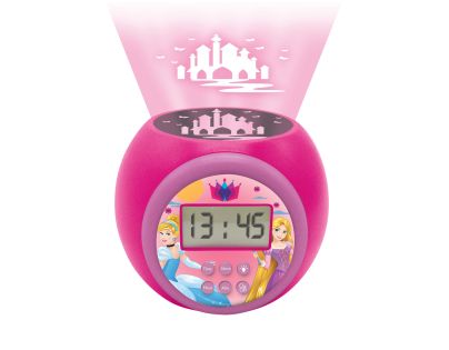 Lexibook Budík Disney princezny se stropním projektorem