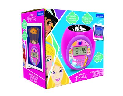 Lexibook Budík Disney princezny se stropním projektorem