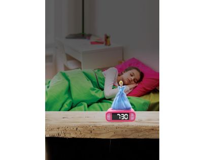 Lexibook Budík Disney princezny se svítící figurkou