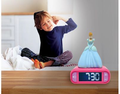 Lexibook Budík Disney princezny se svítící figurkou